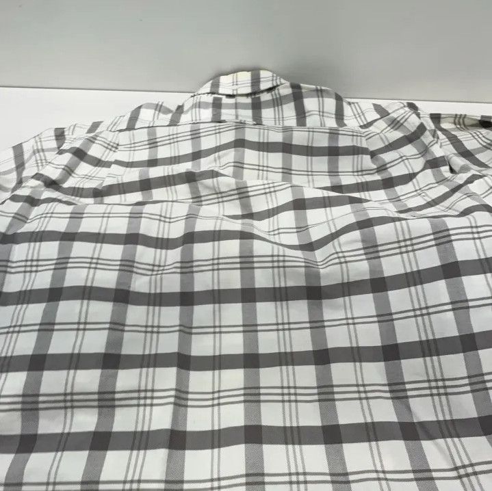 Thom Browne Thom Browne Gray and White Plaid Long Sleeve Shirt Size US S / EU 44-46 / 1 - 15 Thumbnail