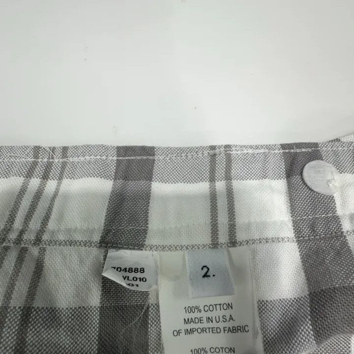 Thom Browne Thom Browne Gray and White Plaid Long Sleeve Shirt Size US S / EU 44-46 / 1 - 4 Thumbnail