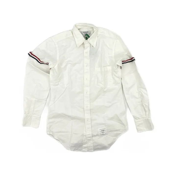 Thom Browne Thom Browne Striped Cuff Long Sleeve Shirt Size US S / EU 44-46 / 1 - 2 Thumbnail