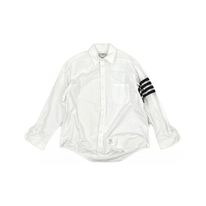 Thom Browne Thom Browne Classic Striped Long Sleeve Shirt Size US M / EU 48-50 / 2 - 2 Thumbnail