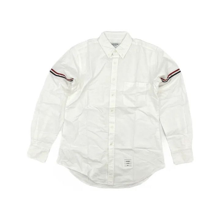 Thom Browne Thom Browne Striped Long Sleeve Button-Up Shirt Size US M / EU 48-50 / 2 - 2 Thumbnail