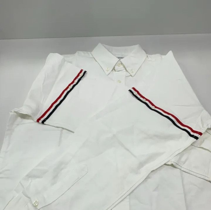 Thom Browne Thom Browne Striped Long Sleeve Button-Up Shirt Size US M / EU 48-50 / 2 - 10 Thumbnail