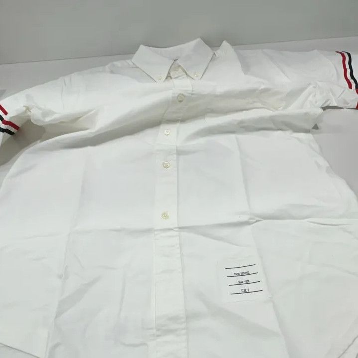 Thom Browne Thom Browne Striped Long Sleeve Button-Up Shirt Size US M / EU 48-50 / 2 - 9 Thumbnail