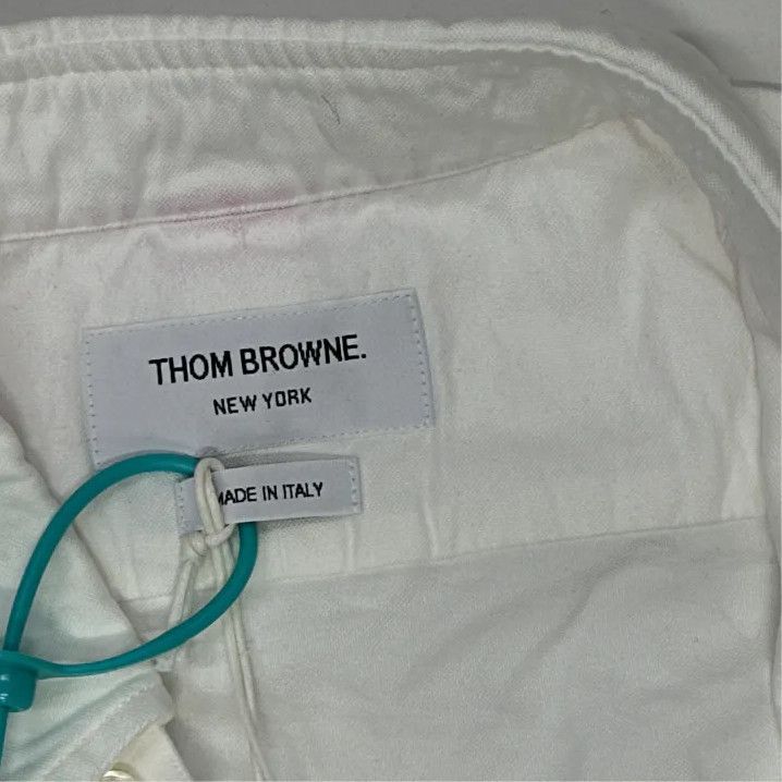 Thom Browne Thom Browne White Long Sleeve Button-Up Shirt Size US M / EU 48-50 / 2 - 5 Thumbnail
