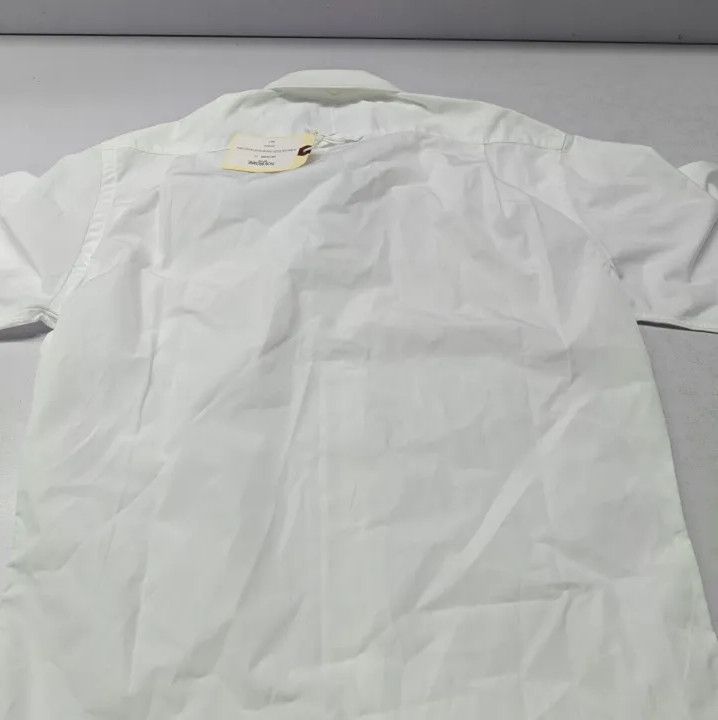 Thom Browne Thom Browne White Satin Long Sleeve Shirt Size US M / EU 48-50 / 2 - 10 Thumbnail