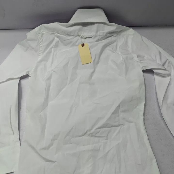 Thom Browne Thom Browne White Satin Long Sleeve Shirt Size US M / EU 48-50 / 2 - 7 Thumbnail