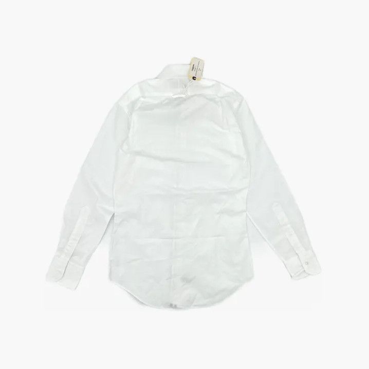 Thom Browne Thom Browne White Satin Long Sleeve Shirt Size US M / EU 48-50 / 2 - 3 Thumbnail