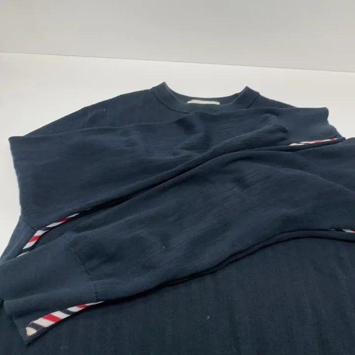 Thom Browne Thom Browne Blue Casual Knit Sweater for Men Size US M / EU 48-50 / 2 - 9 Thumbnail