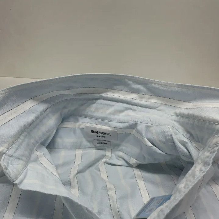 Thom Browne Thom Browne Striped Long Sleeve Shirt for Men Size US S / EU 44-46 / 1 - 6 Thumbnail