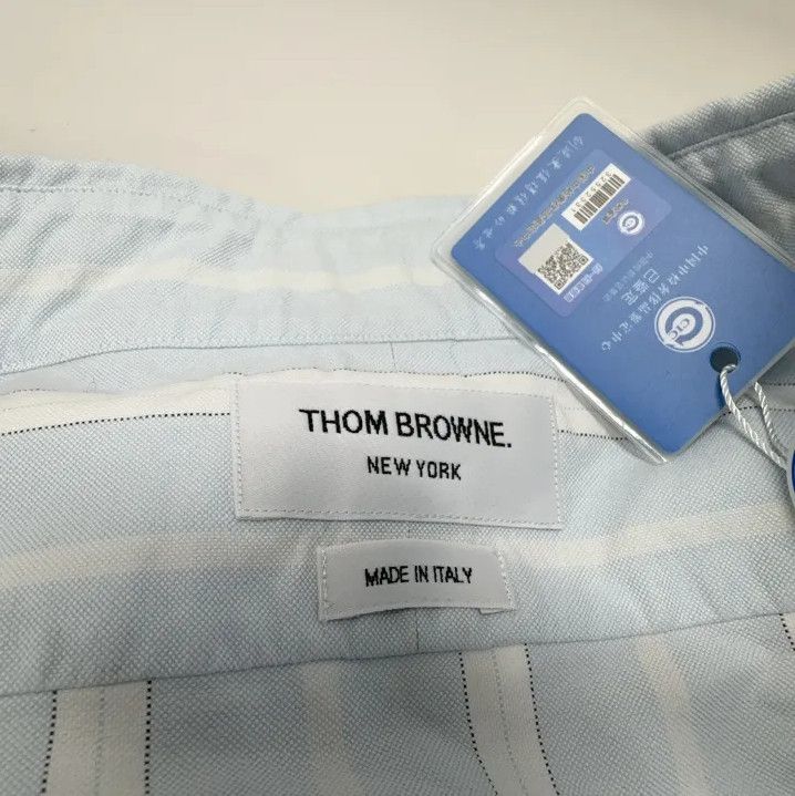 Thom Browne Thom Browne Striped Long Sleeve Shirt for Men Size US S / EU 44-46 / 1 - 5 Thumbnail