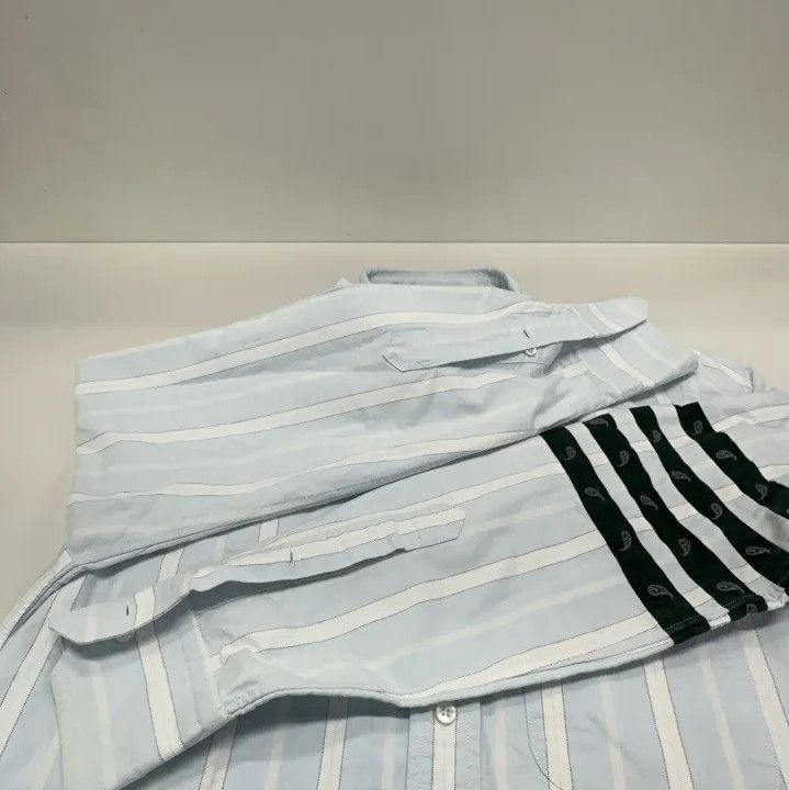 Thom Browne Thom Browne Striped Long Sleeve Shirt for Men Size US S / EU 44-46 / 1 - 10 Thumbnail