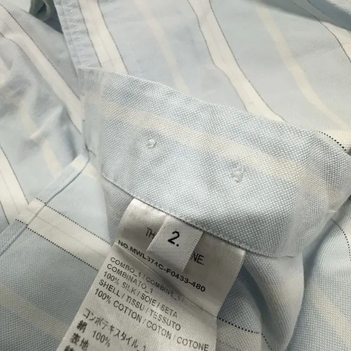 Thom Browne Thom Browne Striped Long Sleeve Shirt for Men Size US S / EU 44-46 / 1 - 4 Thumbnail