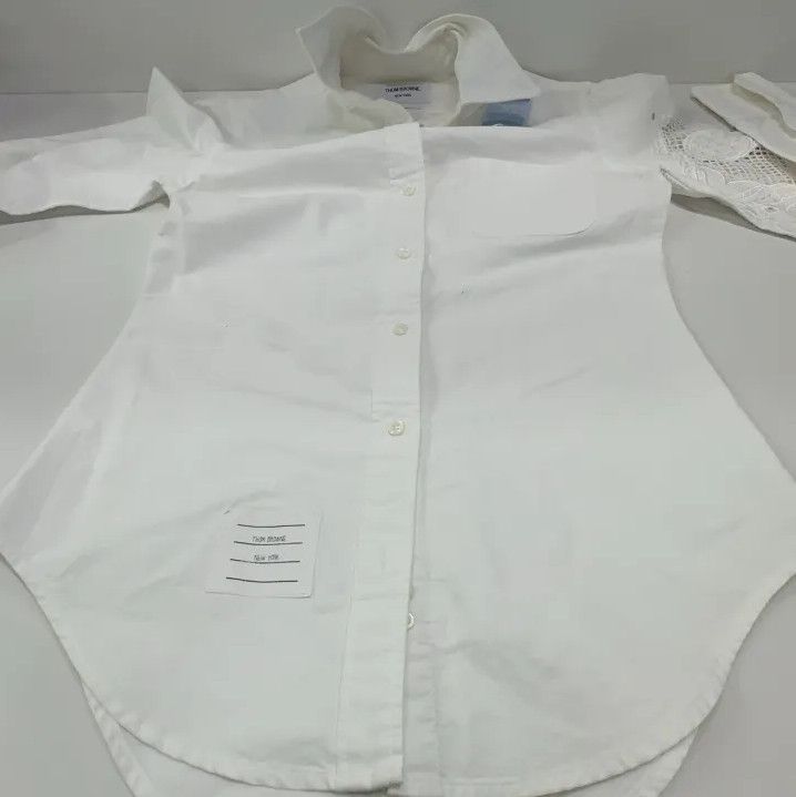 Thom Browne Thom Browne Long Sleeve Embroidered Shirt Size US M / EU 48-50 / 2 - 9 Thumbnail