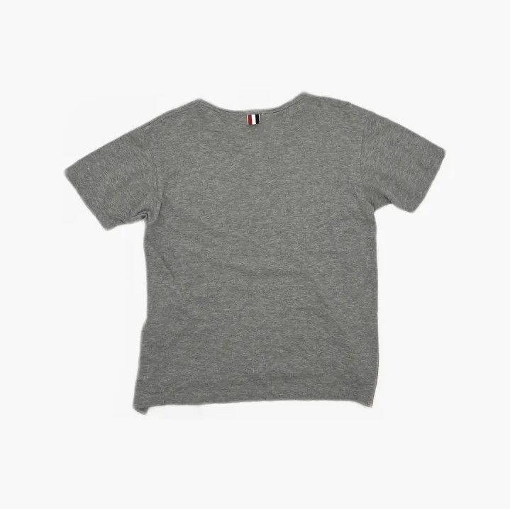 Thom Browne Thom Browne Gray Striped Pocket Short Sleeve T-Shirt Size US M / EU 48-50 / 2 - 3 Thumbnail