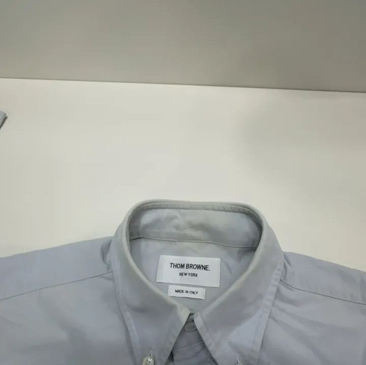 Thom Browne Thom Browne Satin Striped Long Sleeve Shirt Size US M / EU 48-50 / 2 - 7 Thumbnail