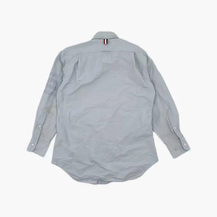 Thom Browne Thom Browne Satin Striped Long Sleeve Shirt Size US M / EU 48-50 / 2 - 3 Thumbnail