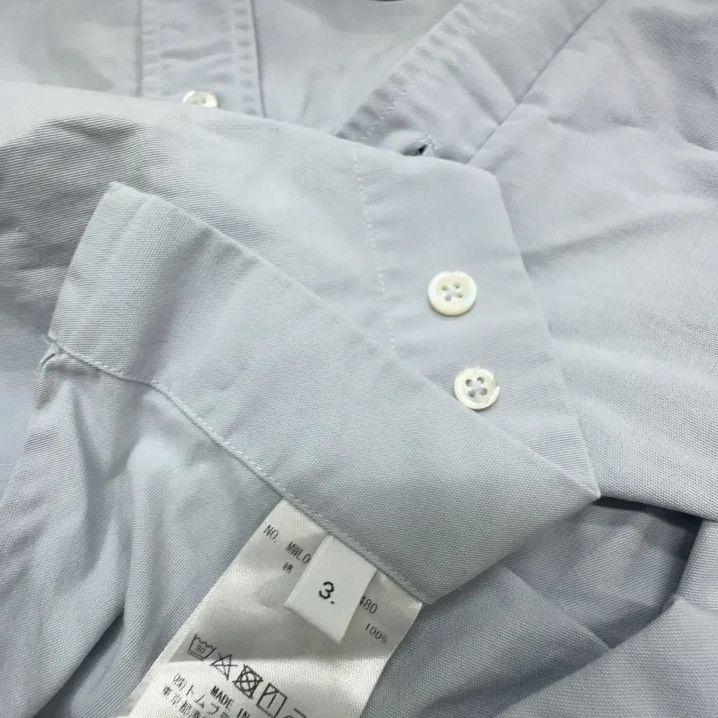 Thom Browne Thom Browne Satin Striped Long Sleeve Shirt Size US M / EU 48-50 / 2 - 4 Thumbnail