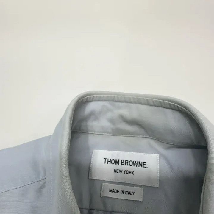 Thom Browne Thom Browne Satin Striped Long Sleeve Shirt Size US M / EU 48-50 / 2 - 6 Thumbnail
