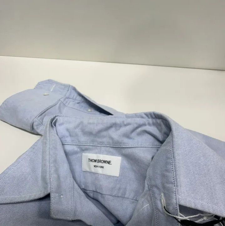 Thom Browne Thom Browne Blue Casual Long Sleeve Shirt Size US M / EU 48-50 / 2 - 7 Thumbnail