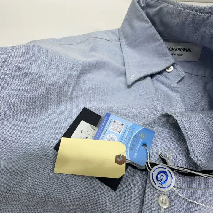 Thom Browne Thom Browne Blue Casual Long Sleeve Shirt Size US M / EU 48-50 / 2 - 6 Thumbnail