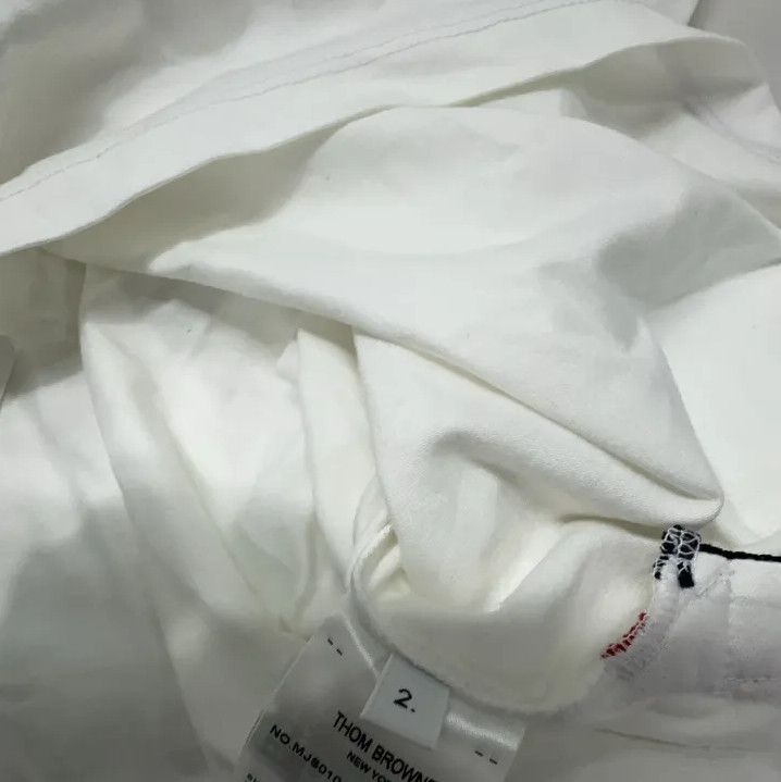 Thom Browne Thom Browne White Short Sleeve T-Shirt Size US S / EU 44-46 / 1 - 7 Thumbnail