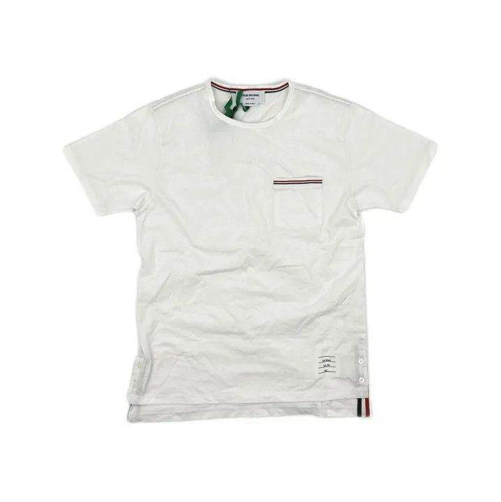 Thom Browne Thom Browne White Short Sleeve T-Shirt Size US S / EU 44-46 / 1 - 2 Thumbnail