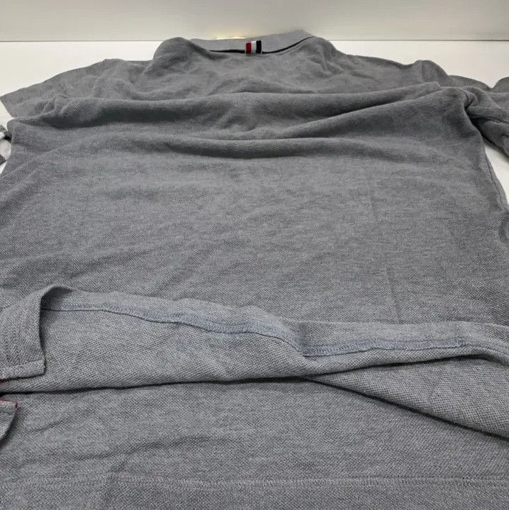 Thom Browne Thom Browne Gray Short Sleeve Polo Shirt Size US XS / EU 42 / 0 - 12 Thumbnail