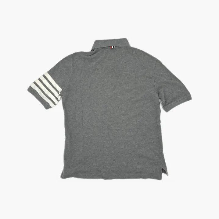 Thom Browne Thom Browne Gray Short Sleeve Polo Shirt Size US XS / EU 42 / 0 - 3 Thumbnail