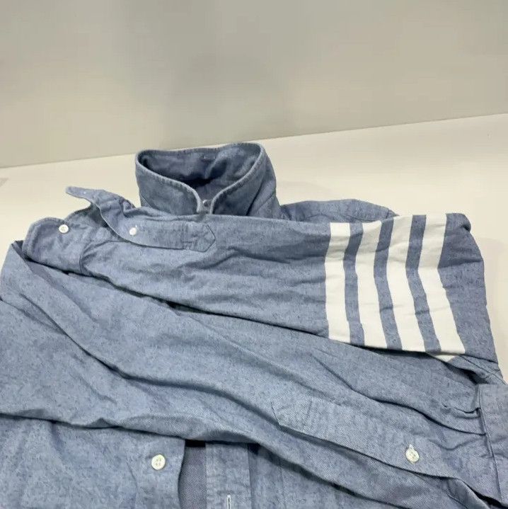 Thom Browne Thom Browne Classic Long Sleeve Button-Up Shirt Size US M / EU 48-50 / 2 - 12 Thumbnail