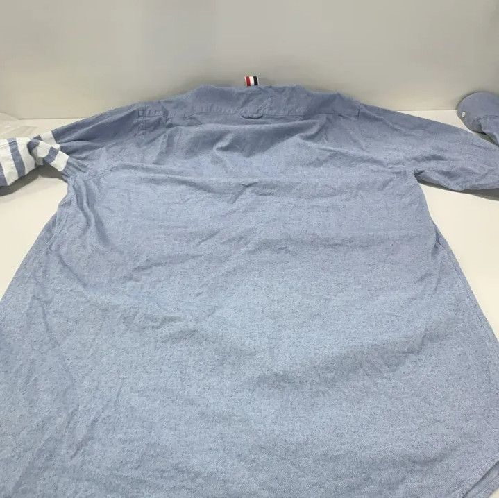 Thom Browne Thom Browne Classic Long Sleeve Button-Up Shirt Size US M / EU 48-50 / 2 - 16 Thumbnail