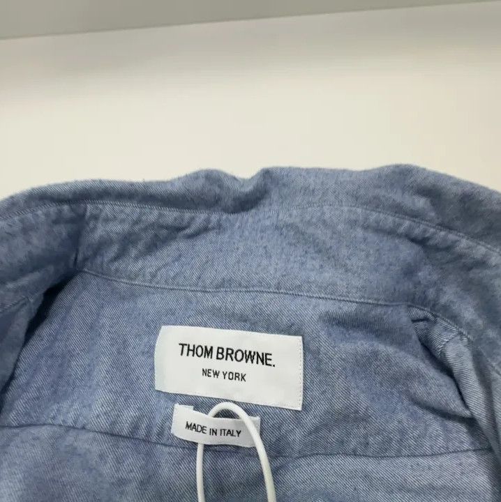 Thom Browne Thom Browne Classic Long Sleeve Button-Up Shirt Size US M / EU 48-50 / 2 - 4 Thumbnail