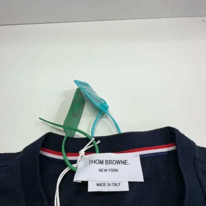 Thom Browne Thom Browne Navy Short Sleeve T-Shirt Size US M / EU 48-50 / 2 - 4 Thumbnail