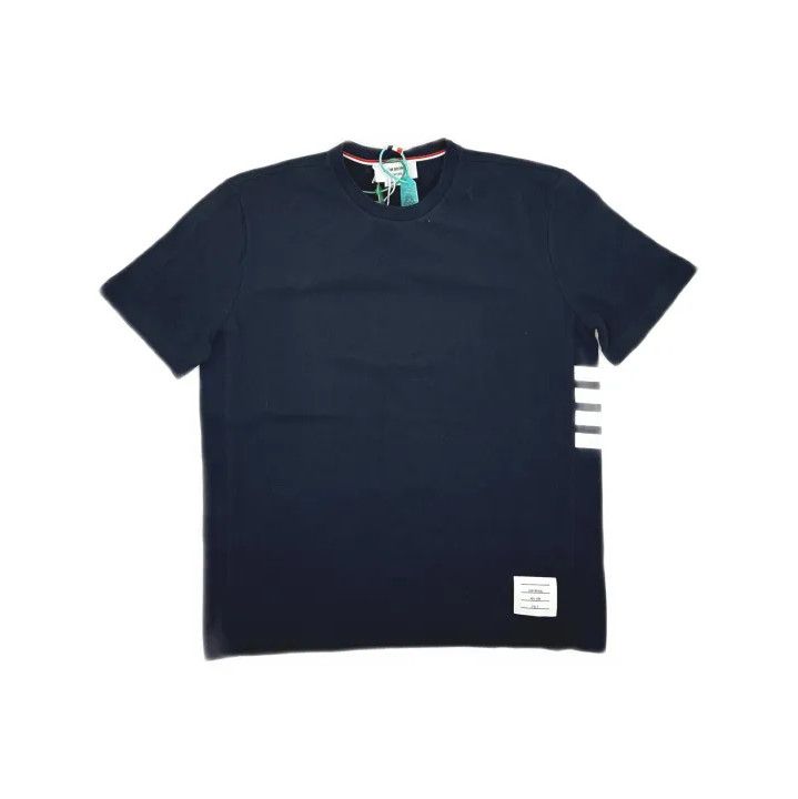 Thom Browne Thom Browne Navy Short Sleeve T-Shirt Size US M / EU 48-50 / 2 - 2 Thumbnail