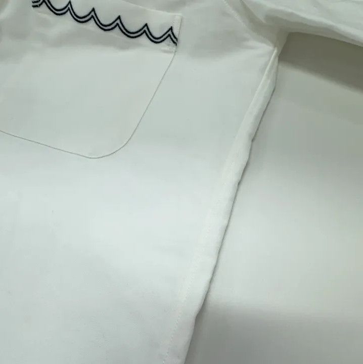 Thom Browne Thom Browne Dolphin Embroidered Oxford Shirt Size US M / EU 48-50 / 2 - 10 Thumbnail