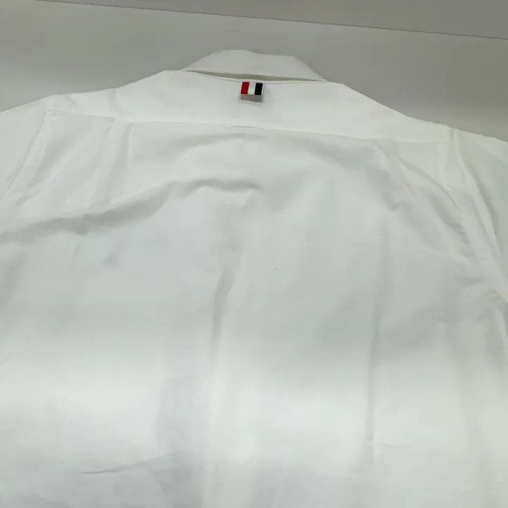 Thom Browne Thom Browne Dolphin Embroidered Oxford Shirt Size US M / EU 48-50 / 2 - 13 Thumbnail