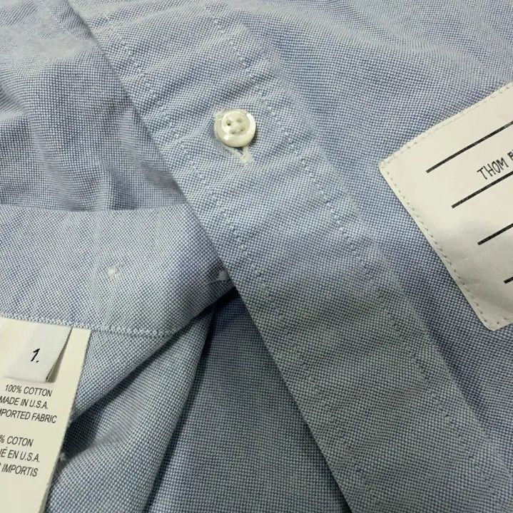 Thom Browne Thom Browne Striped Long Sleeve Shirt for Men Size US S / EU 44-46 / 1 - 5 Thumbnail