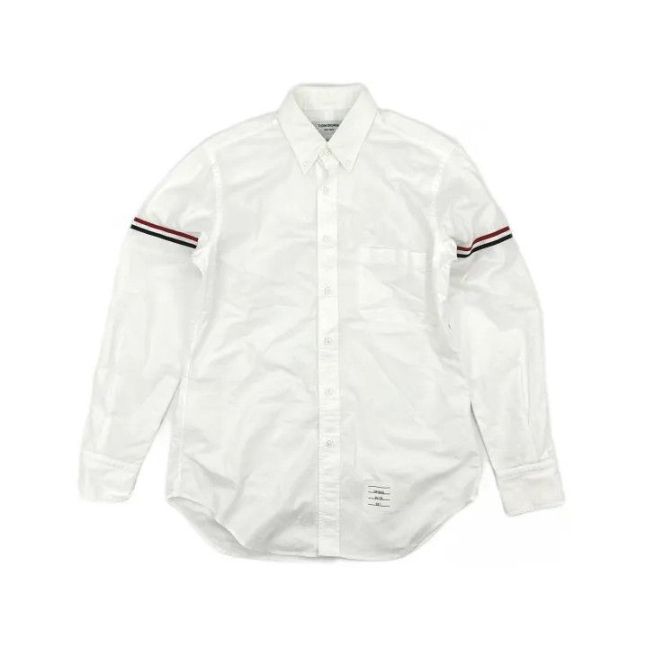 Thom Browne Thom Browne Button-Up Long Sleeve Shirt for Men Size US M / EU 48-50 / 2 - 2 Thumbnail