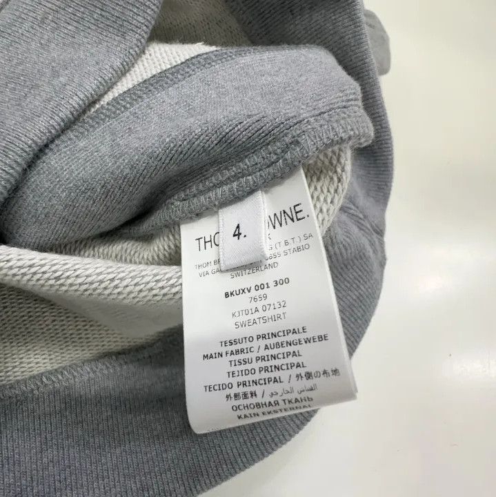 Thom Browne Thom Browne Gray Striped Kids Sweatshirt Size US S / EU 44-46 / 1 - 6 Thumbnail