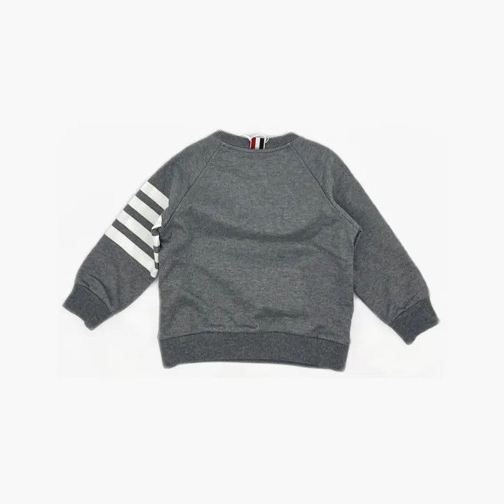 Thom Browne Thom Browne Gray Striped Kids Sweatshirt Size US S / EU 44-46 / 1 - 3 Thumbnail