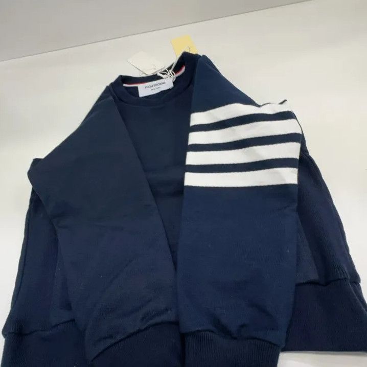 Thom Browne Thom Browne Kids' Crewneck Sweatshirt in Navy Size US S / EU 44-46 / 1 - 9 Thumbnail