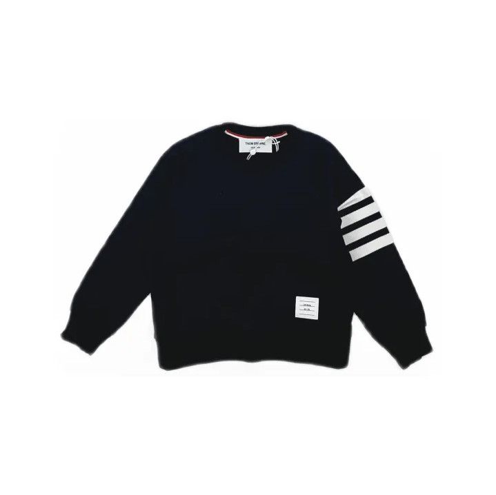 Thom Browne Thom Browne Kids' Crewneck Sweatshirt in Navy Size US S / EU 44-46 / 1 - 2 Thumbnail
