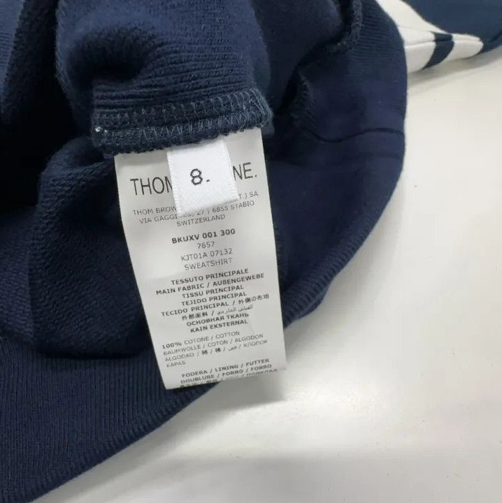 Thom Browne Thom Browne Kids' Crewneck Sweatshirt in Navy Size US S / EU 44-46 / 1 - 7 Thumbnail