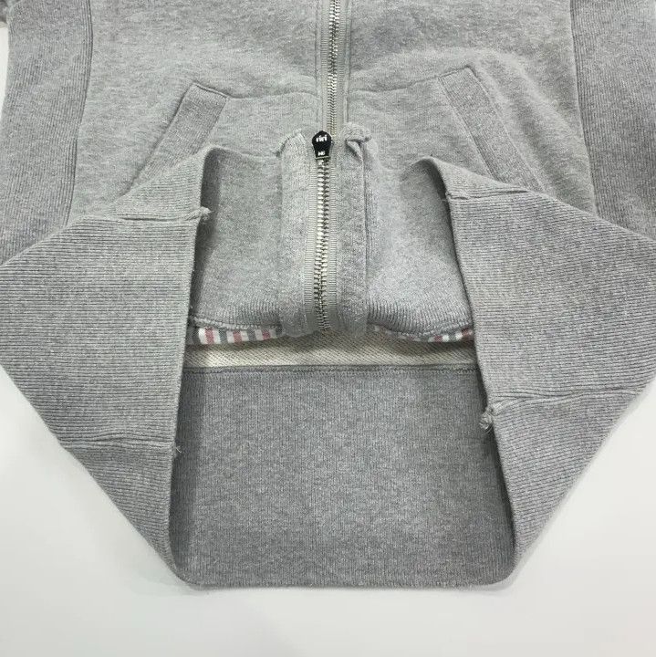 Thom Browne Thom Browne Gray Classic Striped Hoodie Jacket Size US M / EU 48-50 / 2 - 10 Thumbnail