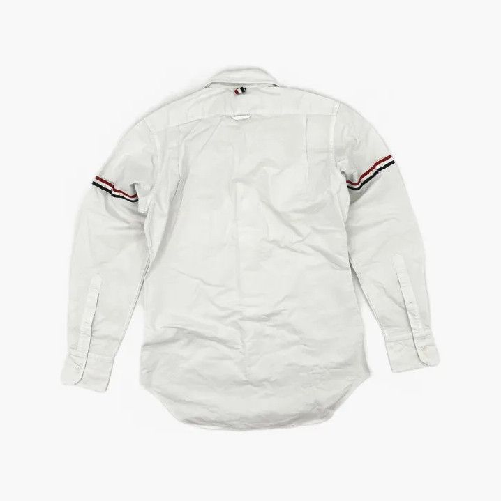 Thom Browne Thom Browne White Striped Long Sleeve Shirt Size US S / EU 44-46 / 1 - 3 Thumbnail
