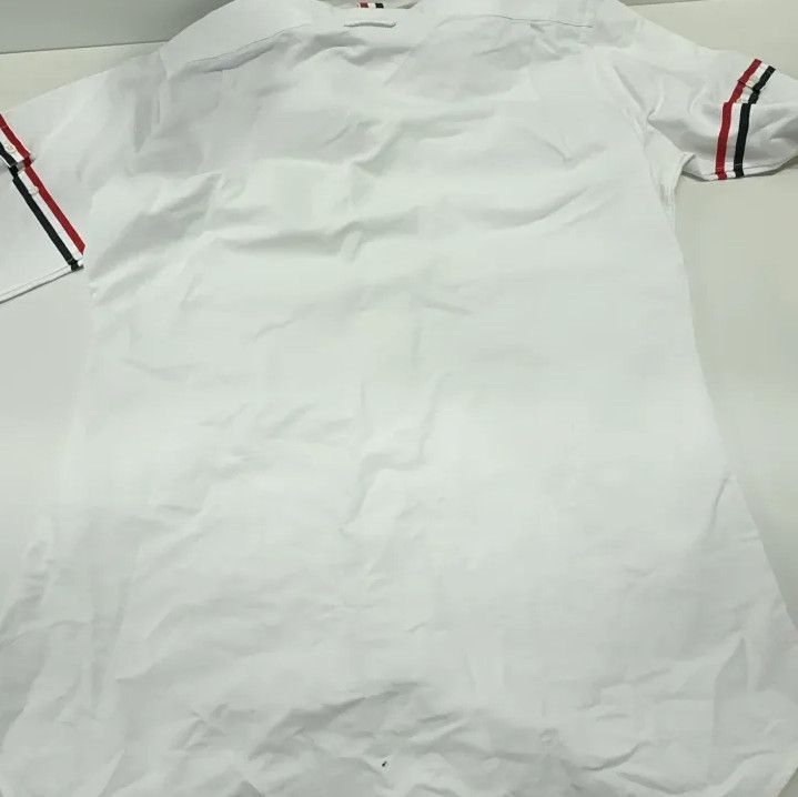 Thom Browne Thom Browne White Striped Long Sleeve Shirt Size US S / EU 44-46 / 1 - 12 Thumbnail