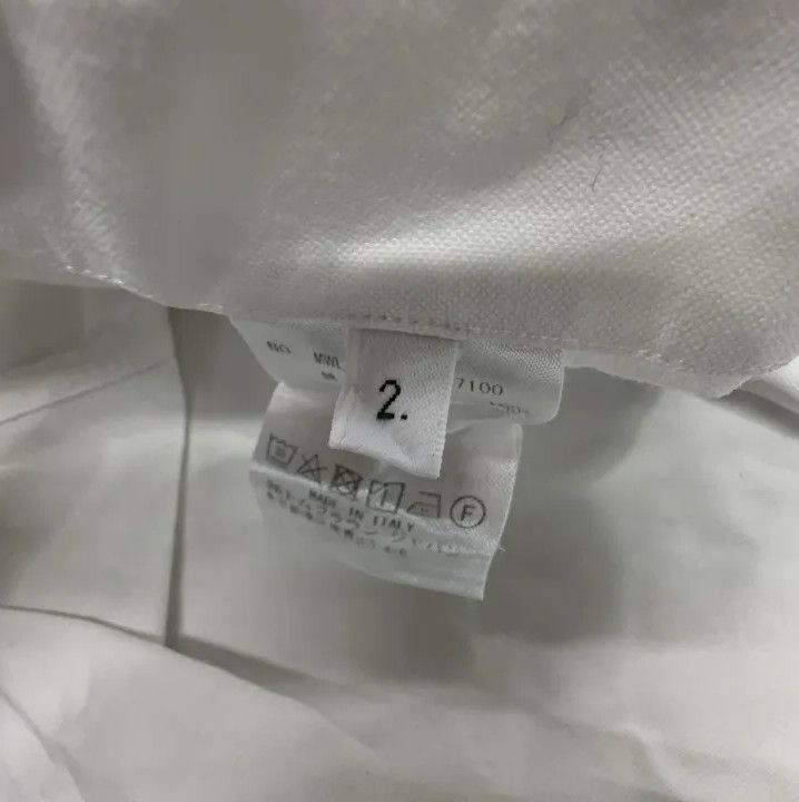 Thom Browne Thom Browne White Striped Long Sleeve Shirt Size US S / EU 44-46 / 1 - 7 Thumbnail