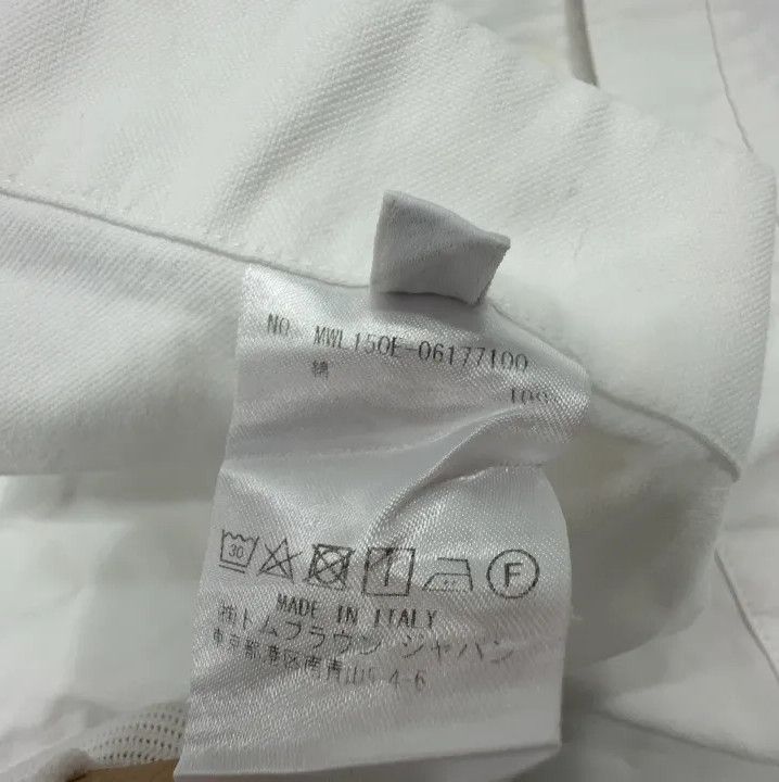 Thom Browne Thom Browne White Striped Long Sleeve Shirt Size US S / EU 44-46 / 1 - 6 Thumbnail