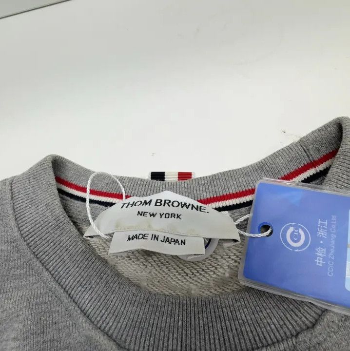 Thom Browne Thom Browne Classic Grey Sweatshirt for Men Size US S / EU 44-46 / 1 - 6 Thumbnail