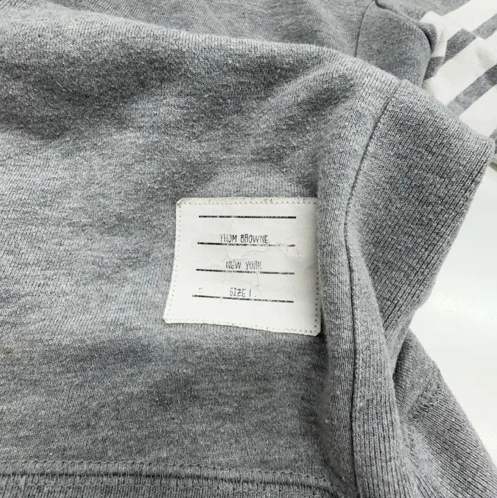 Thom Browne Thom Browne Classic Grey Sweatshirt for Men Size US S / EU 44-46 / 1 - 4 Thumbnail