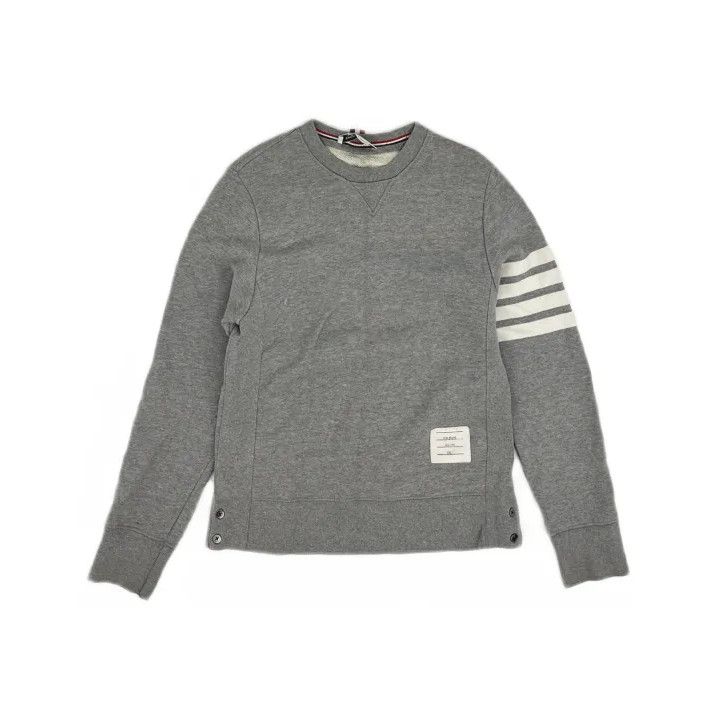 Thom Browne Thom Browne Classic Grey Sweatshirt for Men Size US S / EU 44-46 / 1 - 2 Thumbnail